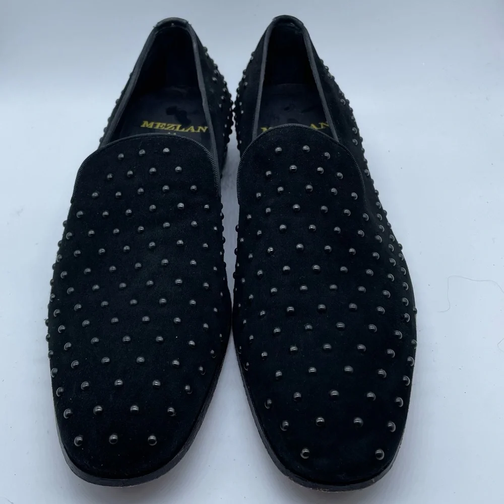 Mezlan Batiste Studded Suede Loafer - Picture 3 of 13